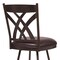 Armen Living Dover 26" Counter Height Barstool in Auburn Bay and Brown Faux Leather LCDOBAABBR26 - alternate 4